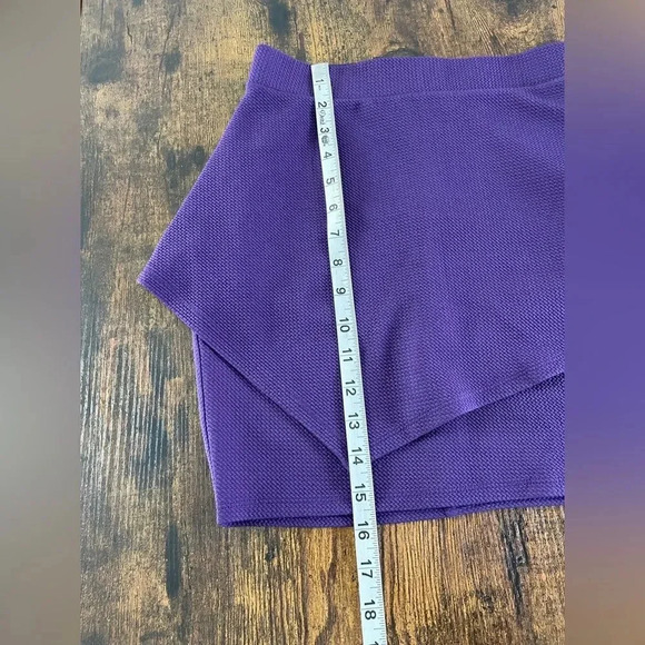 Purple Bodycon asymmetric skirt - Picture 3 of 9